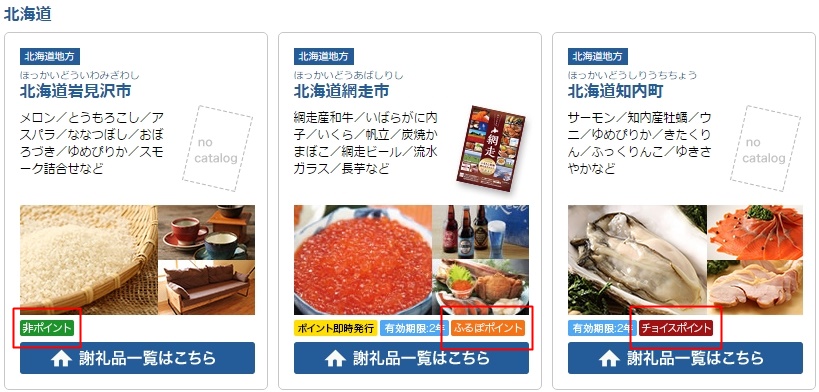 ポイント制の種類