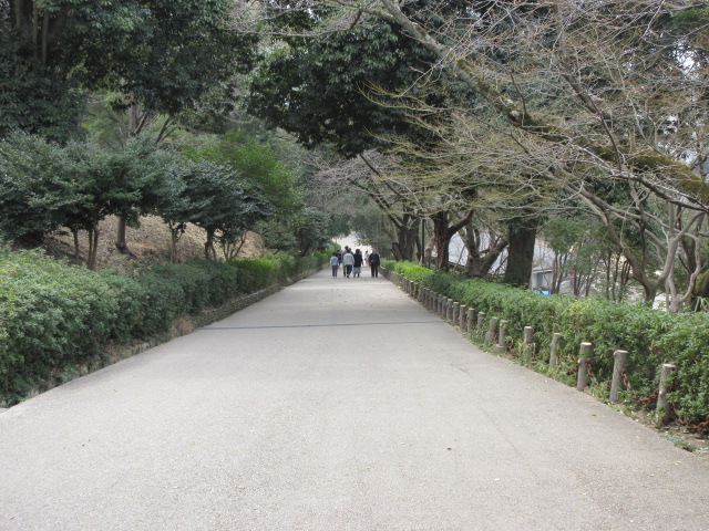 見返り坂の上から振り返った写真