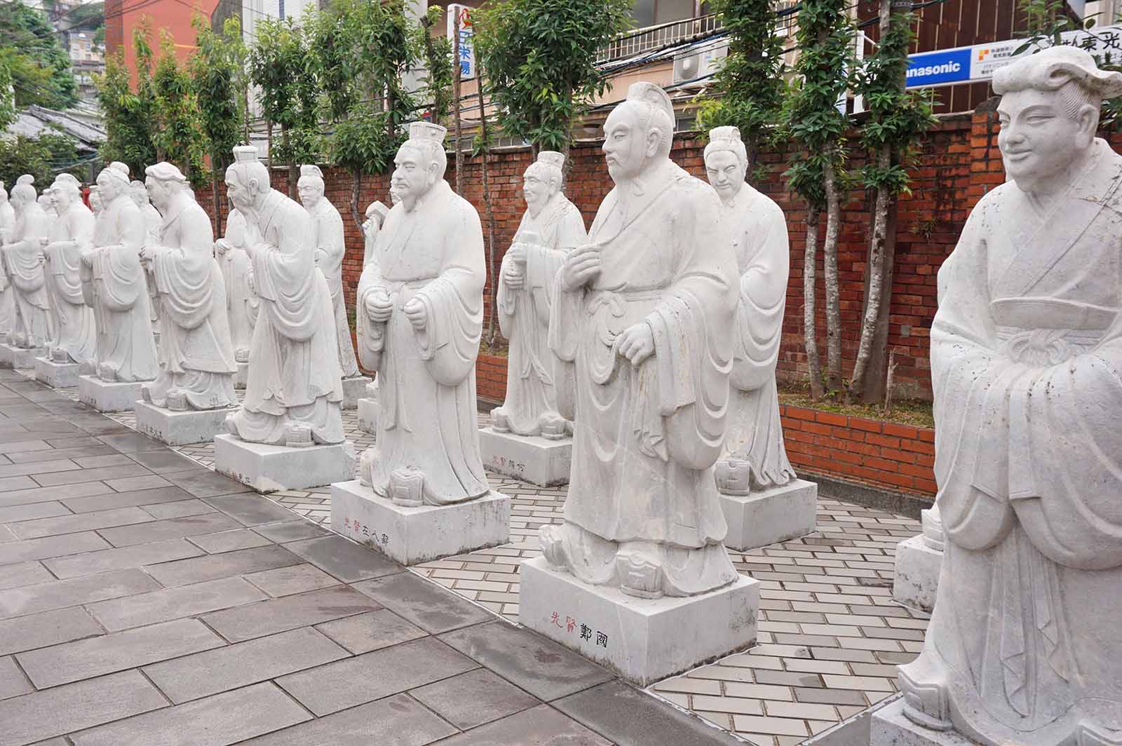長崎孔子廟の72賢人