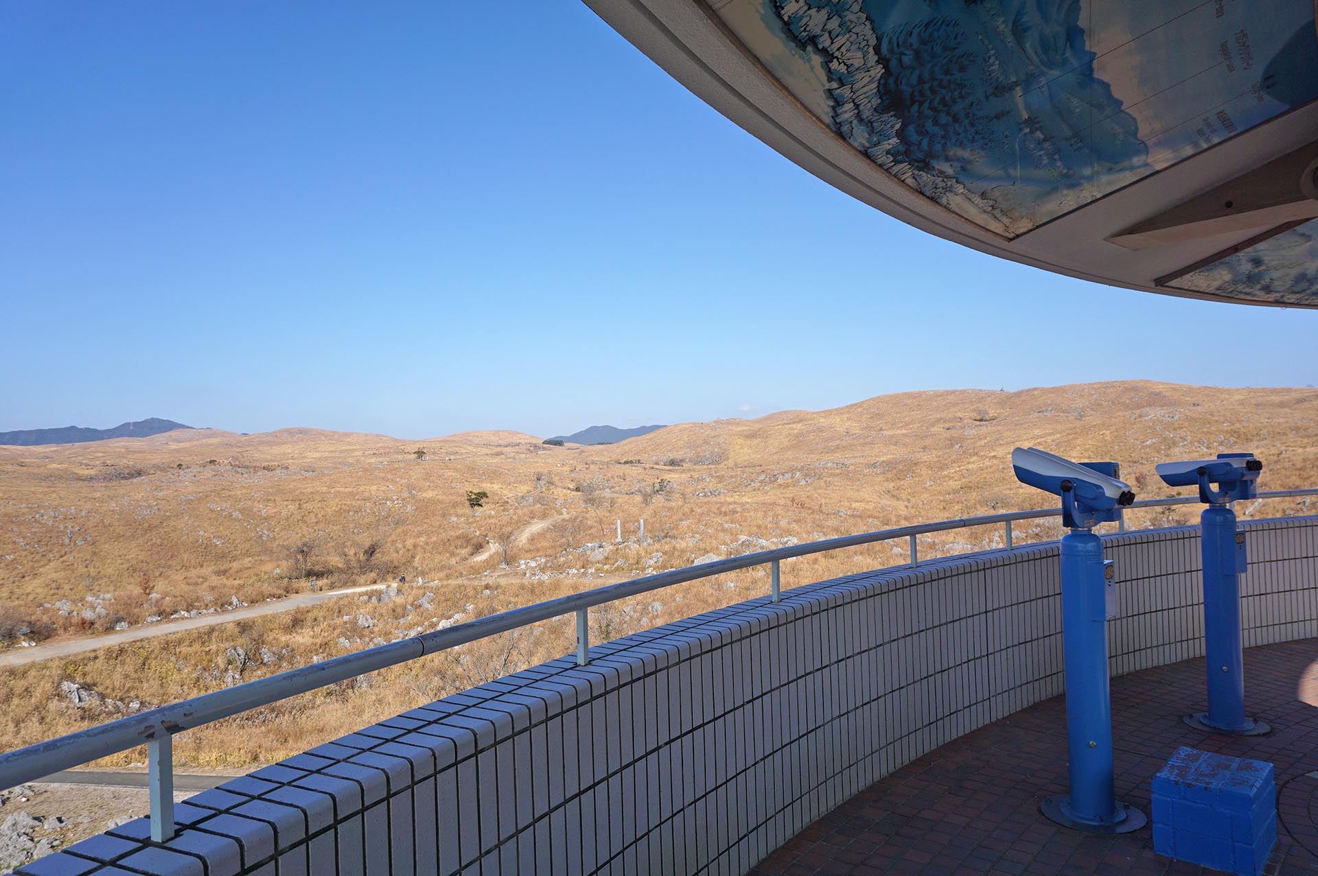 秋吉台の展望台