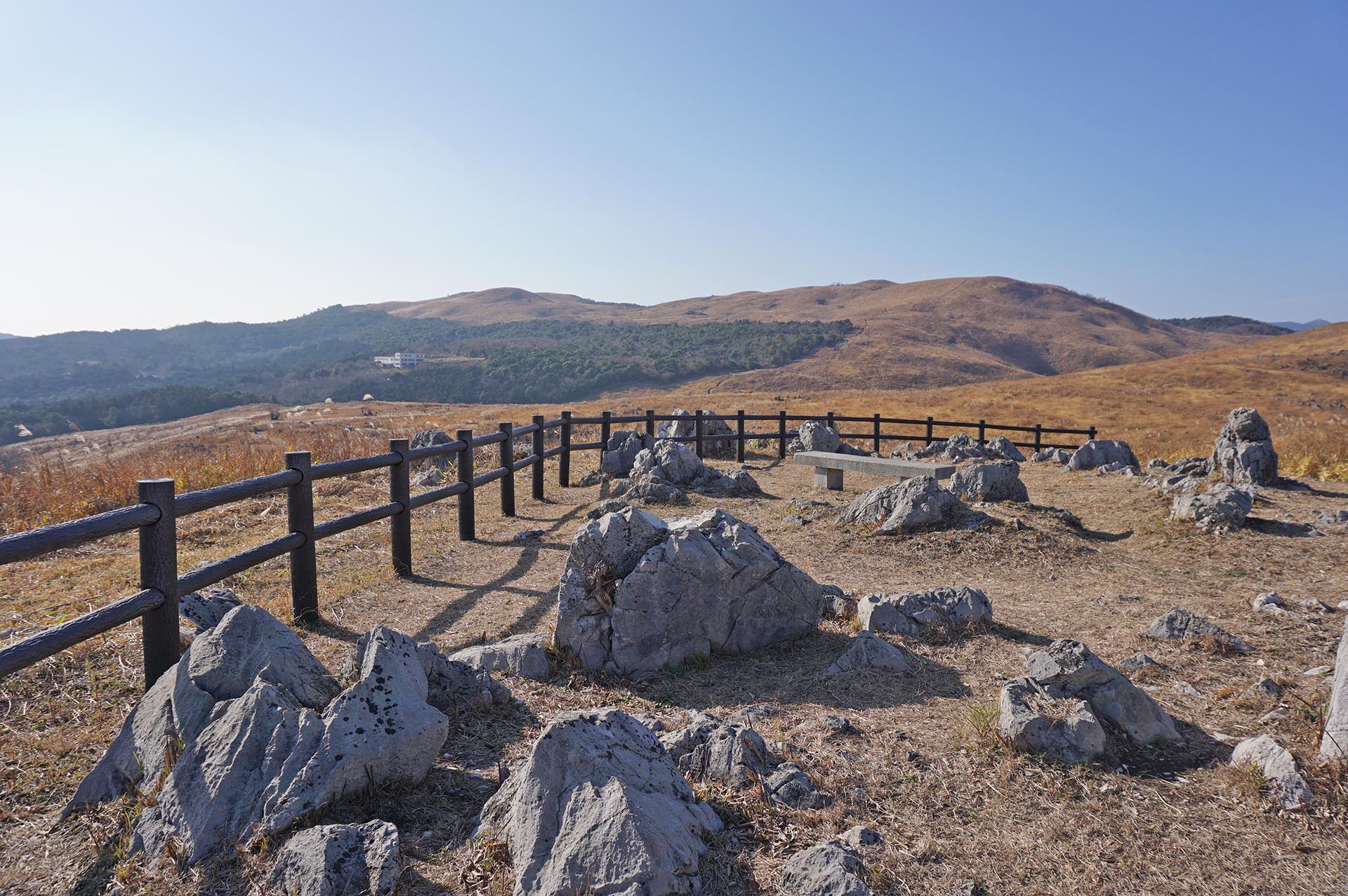 秋吉台の若竹山