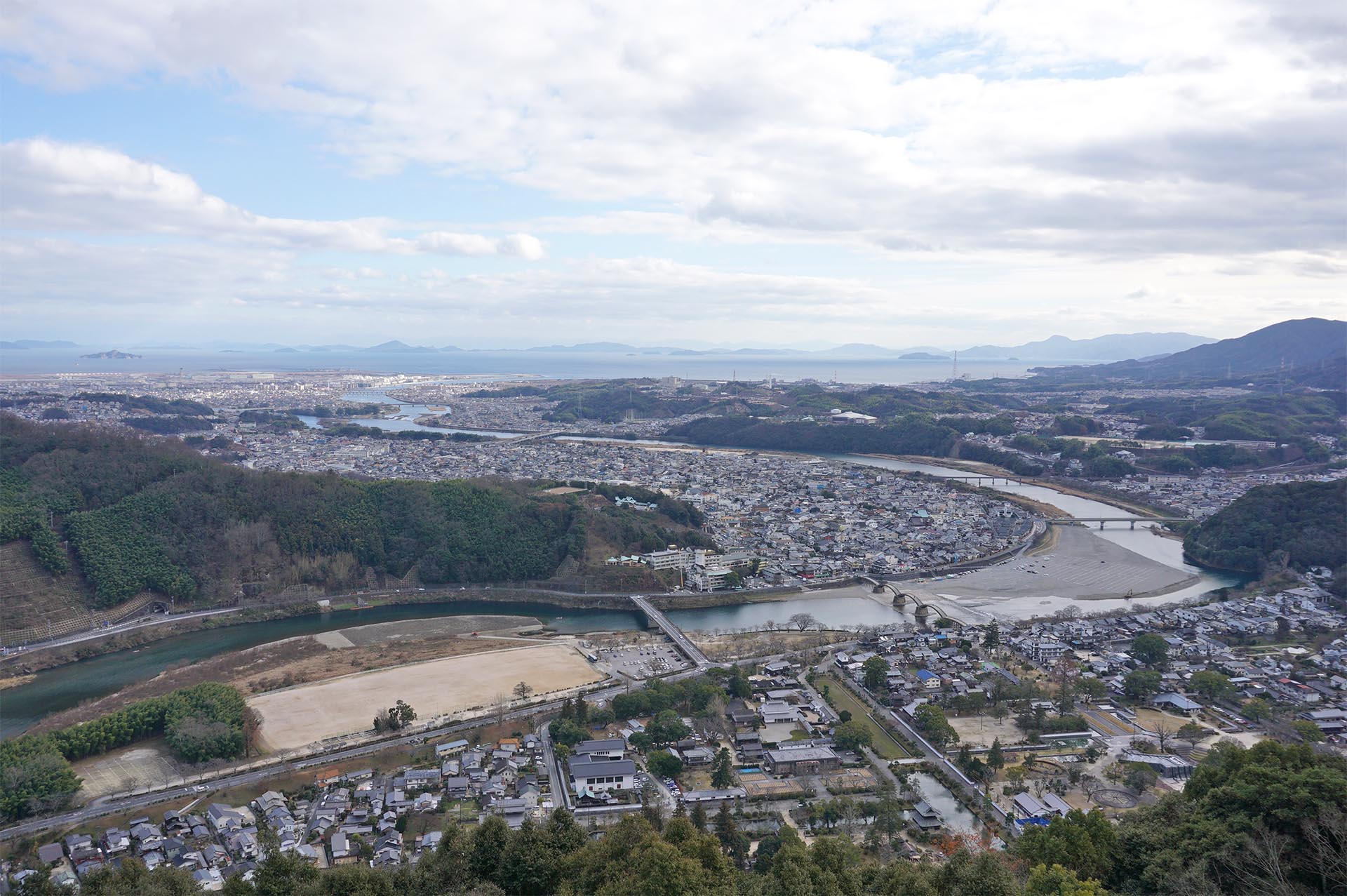 岩国城天守閣からの眺望