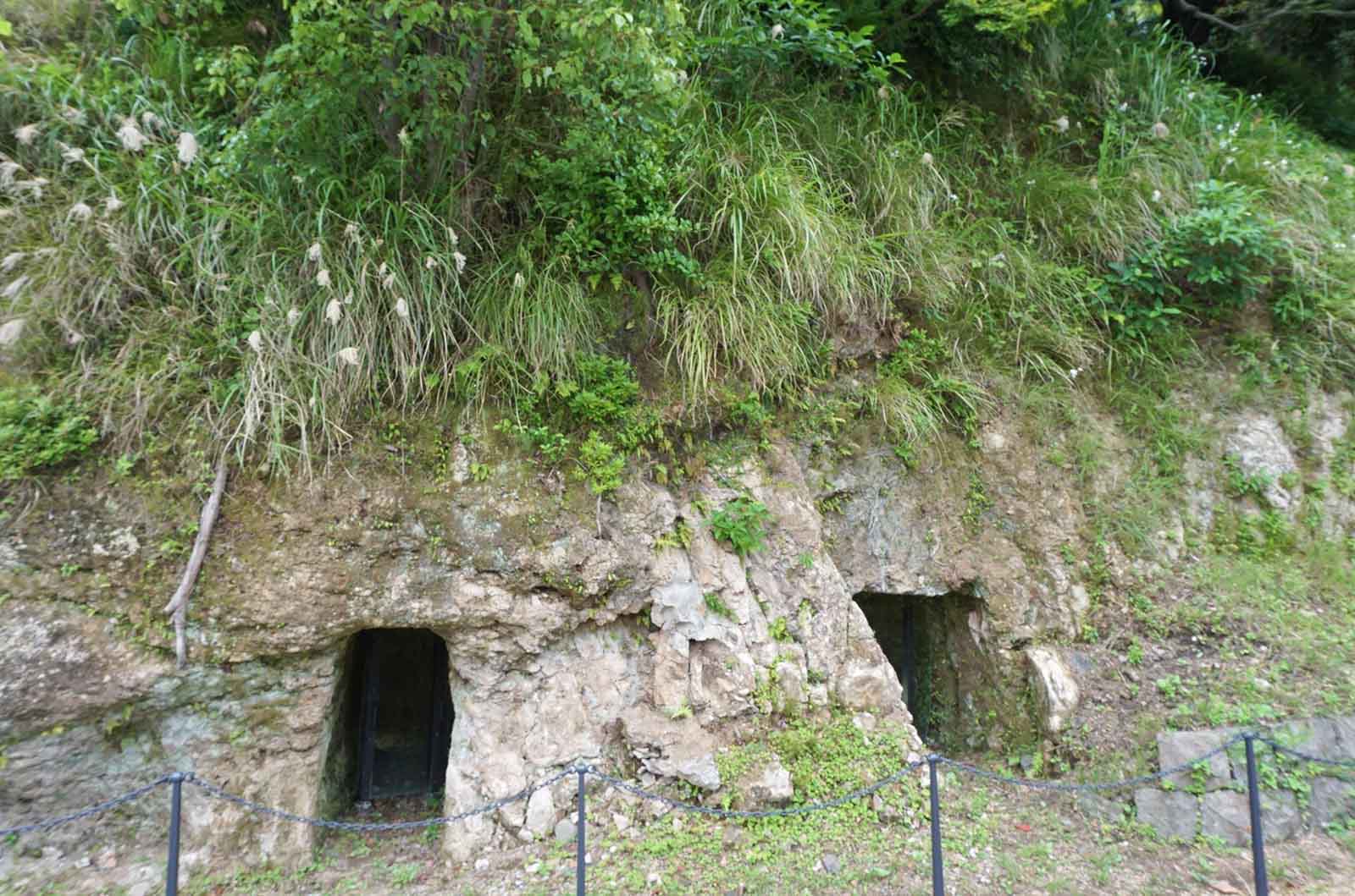 長崎平和公園の防空壕の跡地