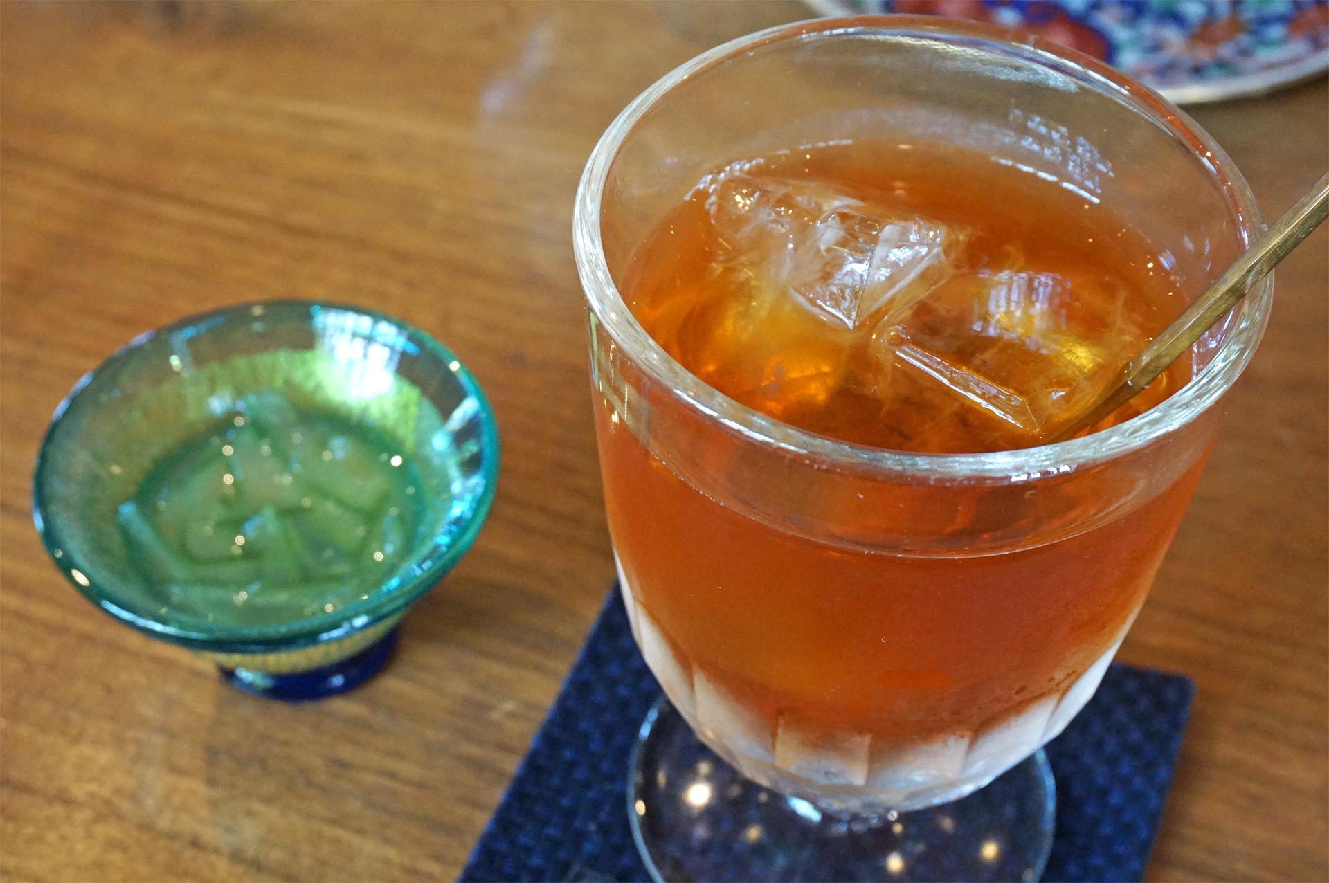 鞠智カフェのアイスティーとジャム