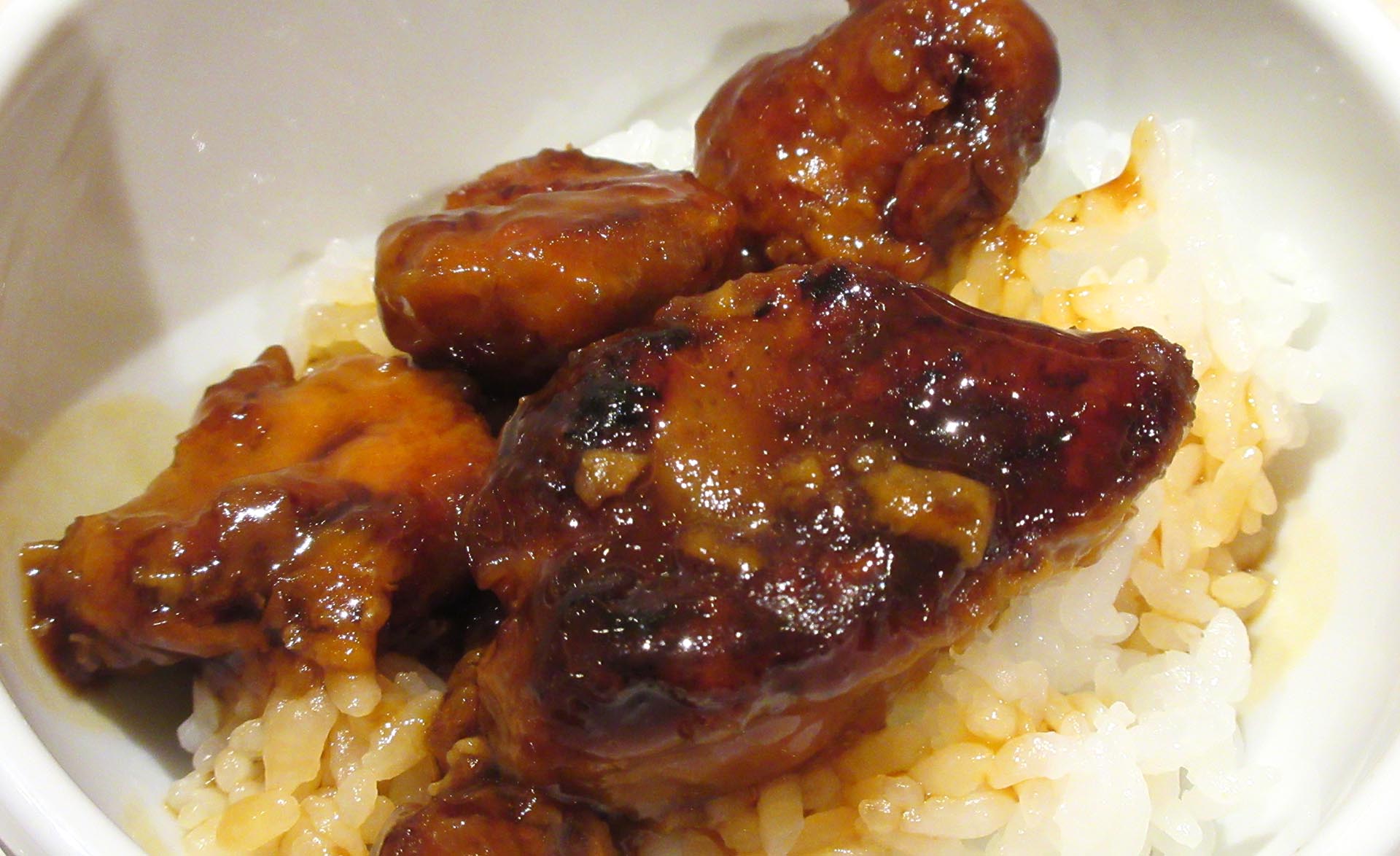 杉乃井ホテルの夕食（フォアグラ丼）