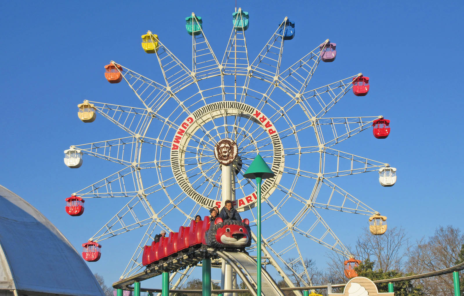 群馬サファリパークのジェットコースター